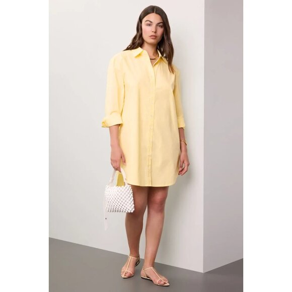 Saunders Collective Dresses & Skirts - Saunders Yellow Oversized Mini Shirt Dress Size 4 Designer Women’s Casual Style